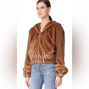 Helmut Lang Faux Mink Jacket